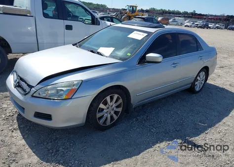 2006 Honda Accord 3.0 Ex из США, поврежденный, VIN 1HGCM66516A068187